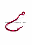 Tru Turn CATFISH HOOK, O’SHAUGHNESSY, LARGE RING EYE, BLOOD RED  733BL