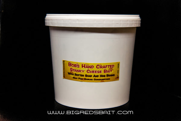 Bob's Hand Crafted Stanky Cheese Bait, With Rotten Shad And Hog Brains