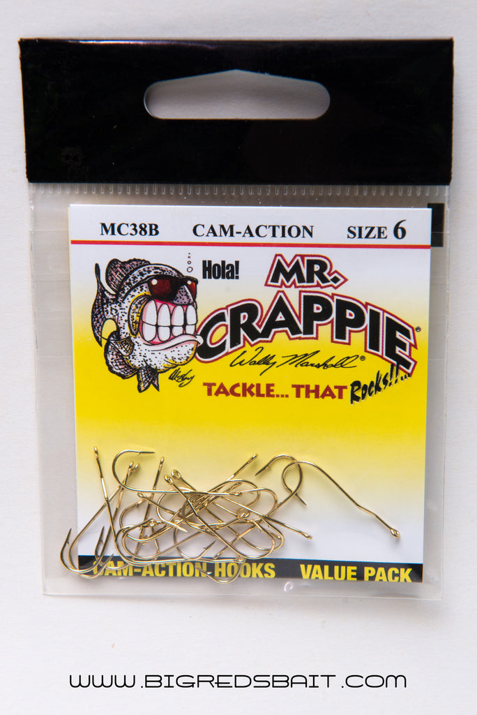 MR. CRAPPIE WALLY MARSHALL CAM-ACTION HOOKS Gold sku002 – Big