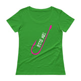 Bite Me Anvil 391 Ladies Sheer Scoopneck T-Shirt with Tear Away Label